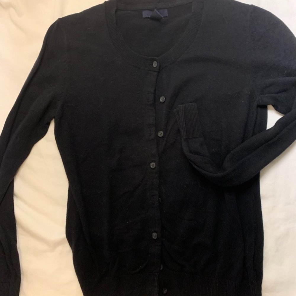 GAP Button Up Cardigan Black S